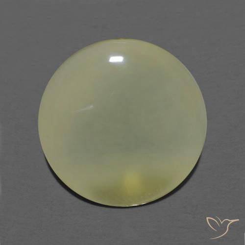 5.73 ct Yellow Quartz Stone, Natural Quartz in Round Cabochon Shape for Sale