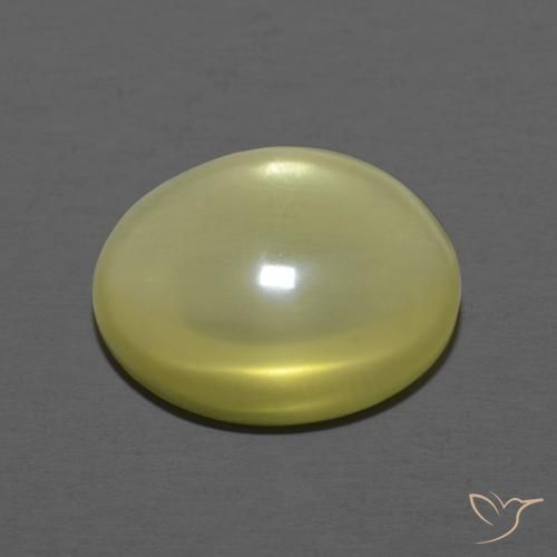 Quartz Gemstone in 14 mm (calibrated) Size for Sale, Quartz Stone in Light Yellow Color