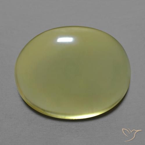 18.04ct Natural Greenish Yellow Quartz, Oval, Transparent