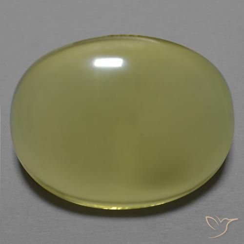 35.42ct Natural Light Yellow Quartz, Oval, Transparent
