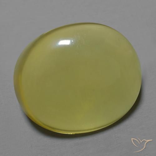 26.62 ct Yellow Quartz Stone, Natural Quartz in Oval Cabochon Shape for Sale