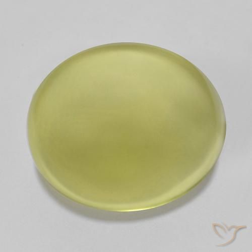 25.27ct Natural Lemon Yellow Quartz, Oval, Transparent