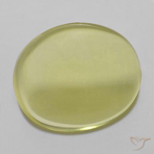 14.90 ct Yellow Quartz Stone, Natural Quartz in Oval Cabochon Shape for Sale