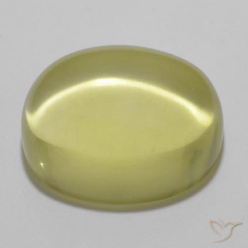 Quartz Gemstone in 16.9 x 14.2 mm Size for Sale, Quartz Stone in Lemon Yellow Color