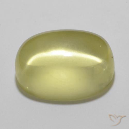 Quartz Gemstone in 16 x 12 mm (calibrated) Size for Sale, Quartz Stone in Light Pineapple Yellow Color