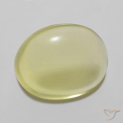 11.12 ct Yellow Quartz Stone, Natural Quartz in Oval Cabochon Shape for Sale
