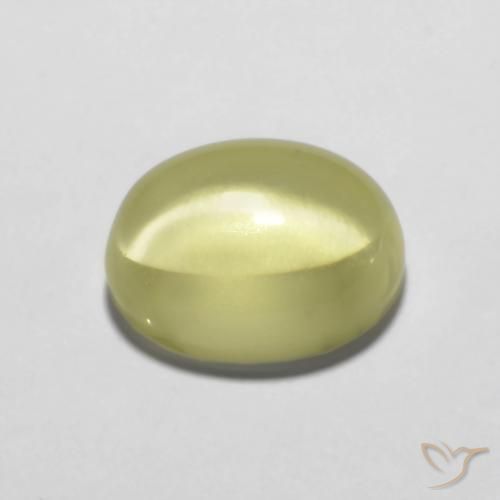 Quartz Gemstone in 10.3 x 8.4 mm Size for Sale, Quartz Stone in Light Yellow Color