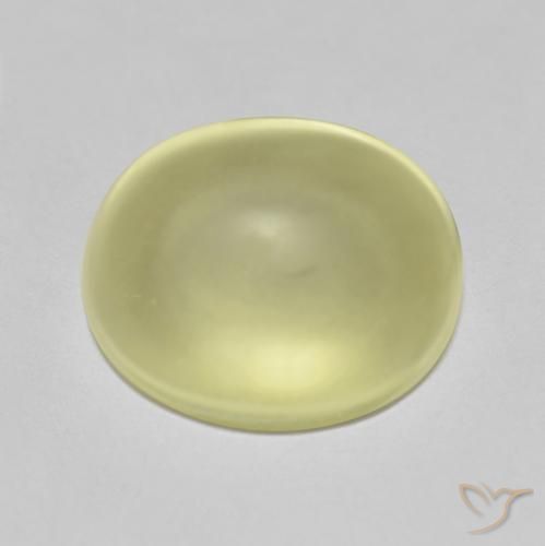 8.68ct Natural Light Yellow Quartz, Oval, Transparent