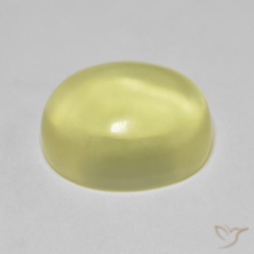 Quartz Gemstone in 15.1 x 12.1 mm Size for Sale, Quartz Stone in Medium Yellow Color