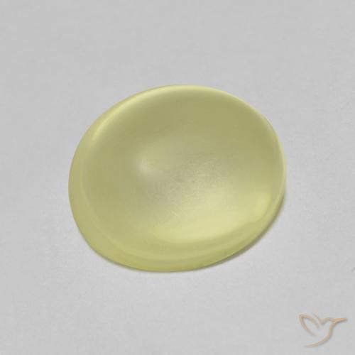 2.95 ct Yellow Quartz Stone, Natural Quartz in Oval Cabochon Shape for Sale