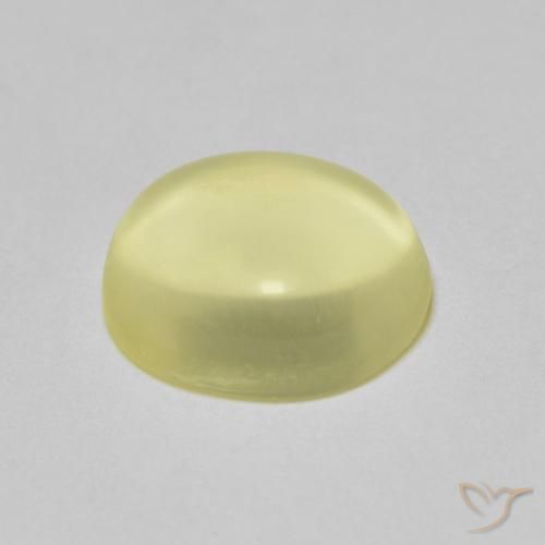Quartz Gemstone in 10 x 8 mm (calibrated) Size for Sale, Quartz Stone in Light Yellow Color