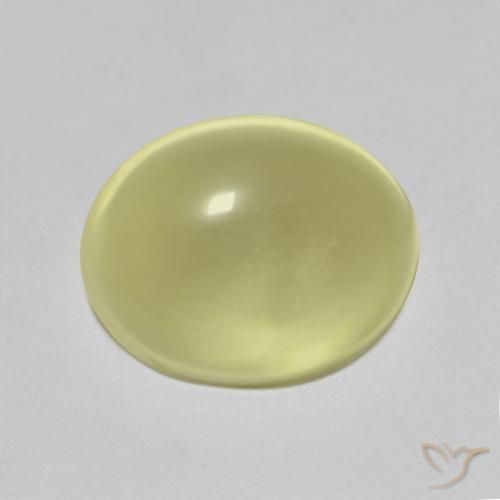 5.70ct Natural Light Yellow Quartz, Oval, Transparent