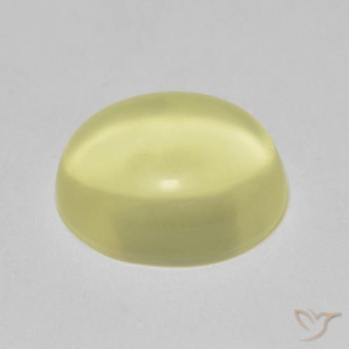 Quartz Gemstone in 12.5 x 10.1 mm Size for Sale, Quartz Stone in Light Yellow Color