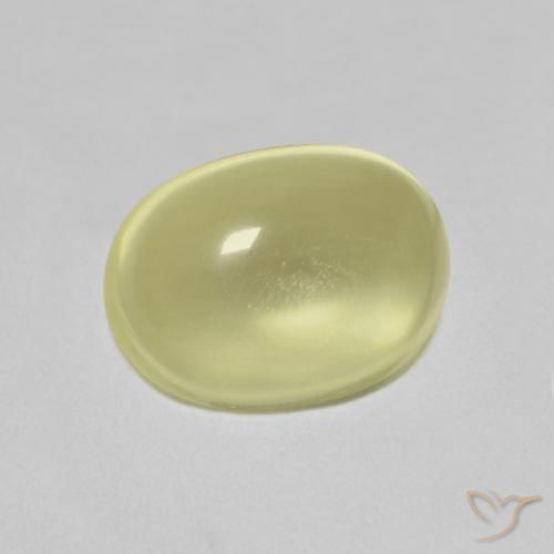 2.81 ct Yellow Quartz Stone, Natural Quartz in Oval Cabochon Shape for Sale