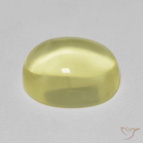 Quartz Gemstone in 12.7 x 9.7 mm Size for Sale, Quartz Stone in Lemon Yellow Color