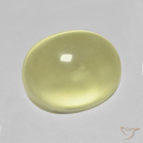11.17 ct Yellow Quartz Stone, Natural Quartz in Oval Cabochon Shape for Sale