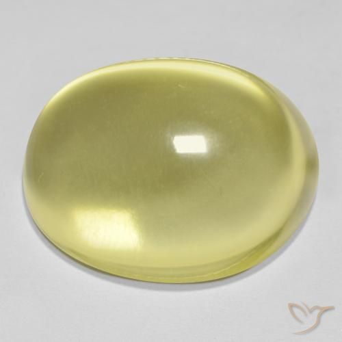 24.72 ct Yellow Quartz, 19.6 x 15.1 mm Oval Cut From Brazil, Photo A