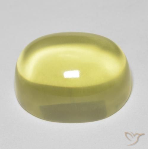 Quartz Gemstone in 20 x 15 mm (calibrated) Size for Sale, Quartz Stone in Lemon Yellow Color