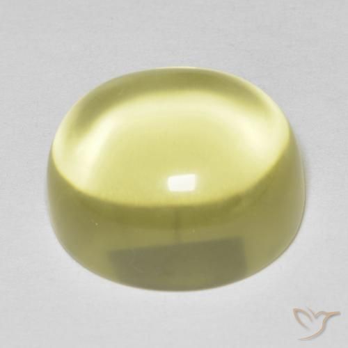 Quartz Gemstone in 15.1 x 13.1 mm Size for Sale, Quartz Stone in Light Yellow Color