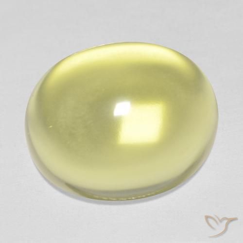 15.77 ct Yellow Quartz Stone, Natural Quartz in Oval Cabochon Shape for Sale