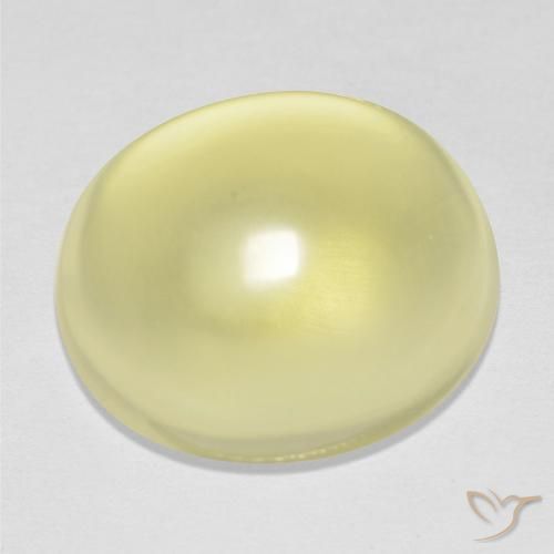 15.86 ct Yellow Quartz Stone, Natural Quartz in Oval Cabochon Shape for Sale