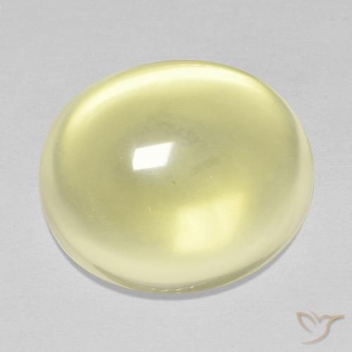 14.36ct Natural Light Yellow Quartz, Oval, Transparent
