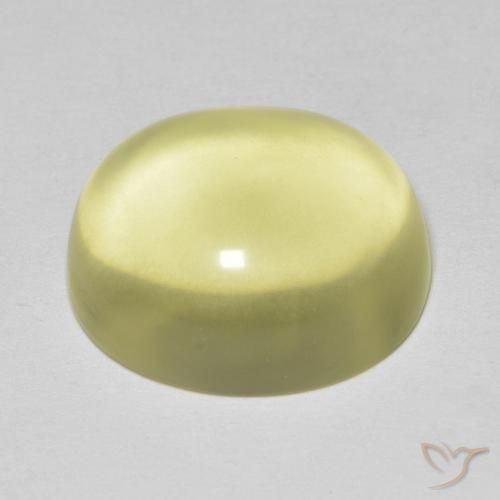 Quartz Gemstone in 16.4 x 13.8 mm Size for Sale, Quartz Stone in Light Yellow Color