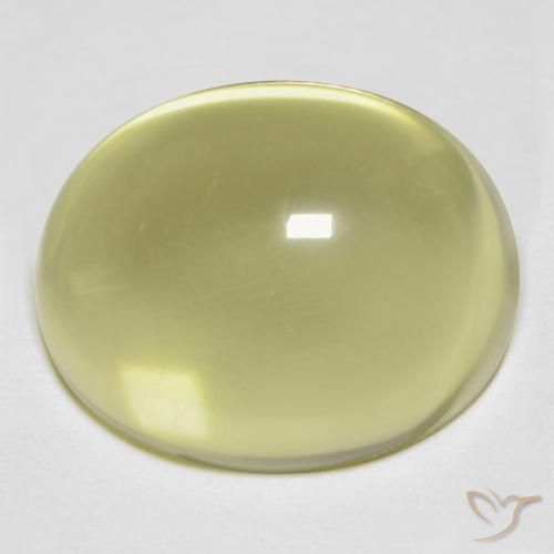 24.51 ct Yellow Quartz, 18.6 x 15.2 mm Oval Cut From Brazil, Photo A