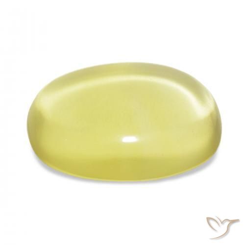 Quartz Gemstone in 22.5 x 17.3 mm Size for Sale, Quartz Stone in Light Yellow Color