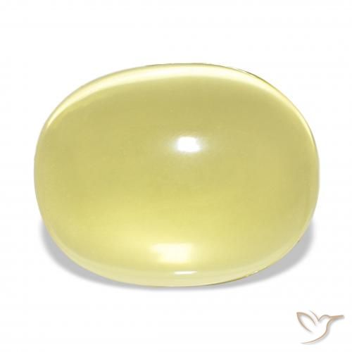 29.37ct Light Yellow Quartz, Oval, Transparent