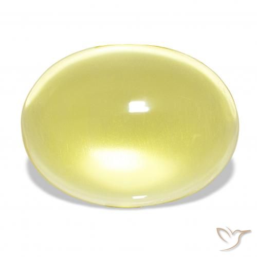 25.93ct Light Yellow Quartz Gemstones, Oval, Transparent