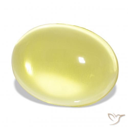 25.93 ct Yellow Quartz Stone, Natural Quartz in Oval Cabochon Shape for Sale