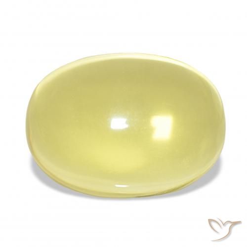27.70ct Light Yellow Quartz, Oval, Transparent