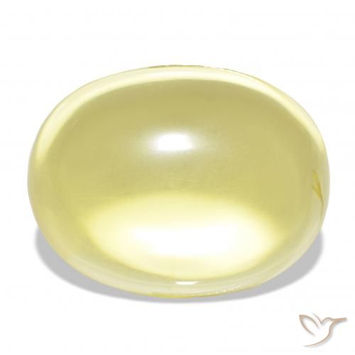 63.83ct Light Yellow Quartz, Oval, Transparent