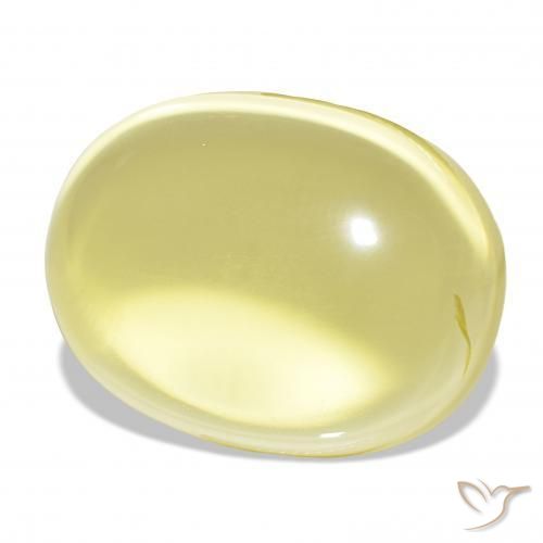 63.83 ct Yellow Quartz Stone, Natural Quartz in Oval Cabochon Shape for Sale