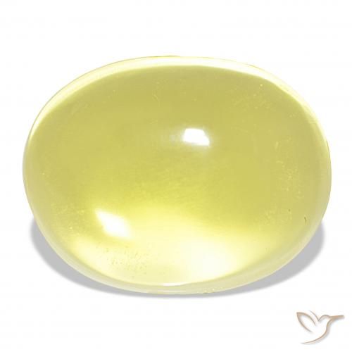 54.69ct Light Yellow Quartz, Oval, Transparent