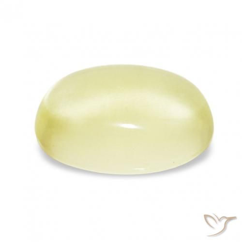 Quartz Gemstone in 11.4 x 8.2 mm Size for Sale, Quartz Stone in Light Yellow Color