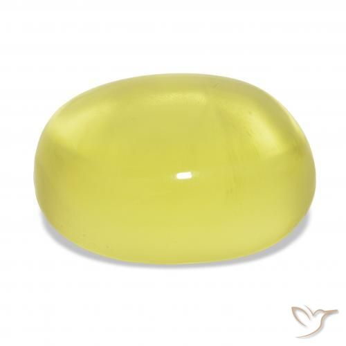 Quartz Gemstone in 26.8 x 21.2 mm Size for Sale, Quartz Stone in Pineapple Yellow Color