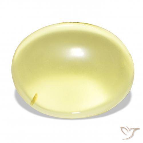 43.30ct Light Yellow Quartz, Oval, Transparent