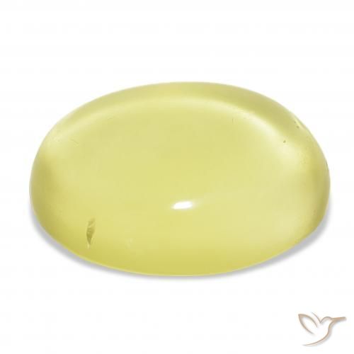 Quartz Gemstone in 27.9 x 21.9 mm Size for Sale, Quartz Stone in Light Yellow Color