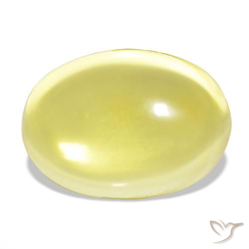 51.98ct Light Yellow Quartz, Oval, Transparent