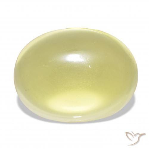 43.43ct Light Yellow Quartz, Oval, Transparent