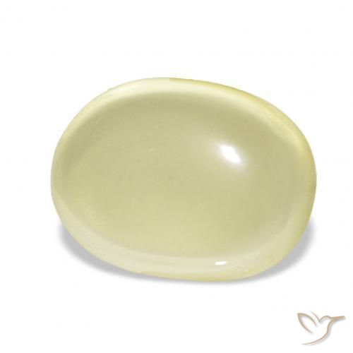 10.06 ct Yellow Quartz Stone, Natural Quartz in Oval Cabochon Shape for Sale