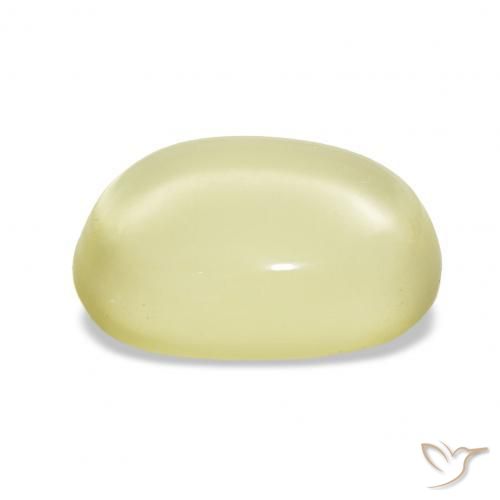 Quartz Gemstone in 17 x 12.9 mm Size for Sale, Quartz Stone in Light Yellow Color