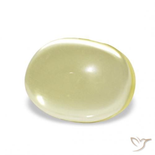 2.68 ct Yellow Quartz Stone, Natural Quartz in Oval Cabochon Shape for Sale