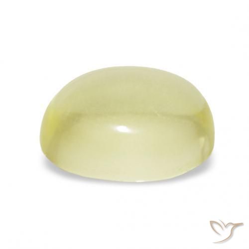Quartz Gemstone in 9.9 x 7.5 mm Size for Sale, Quartz Stone in Light Yellow Color
