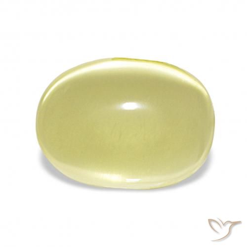 9.42ct Light Yellow Quartz, Oval, Transparent