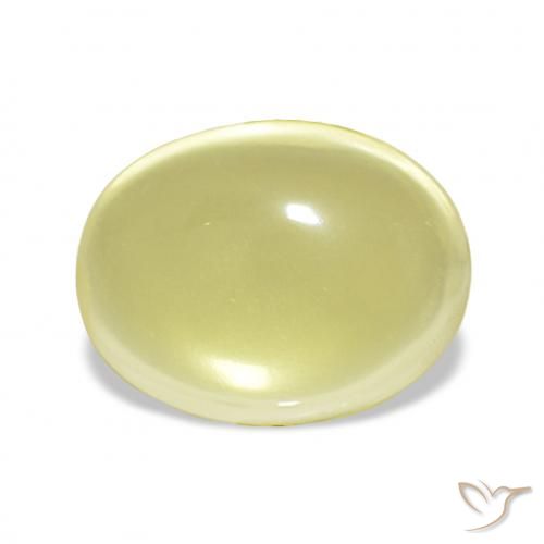 9.74ct Light Yellow Quartz, Oval, Transparent