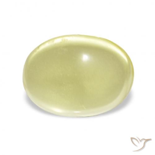 3.85ct Light Yellow Quartz, Oval, Transparent