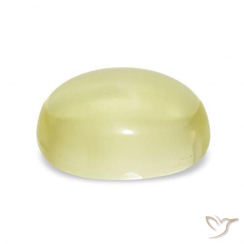 Quartz Gemstone in 11.7 x 8.7 mm Size for Sale, Quartz Stone in Light Yellow Color